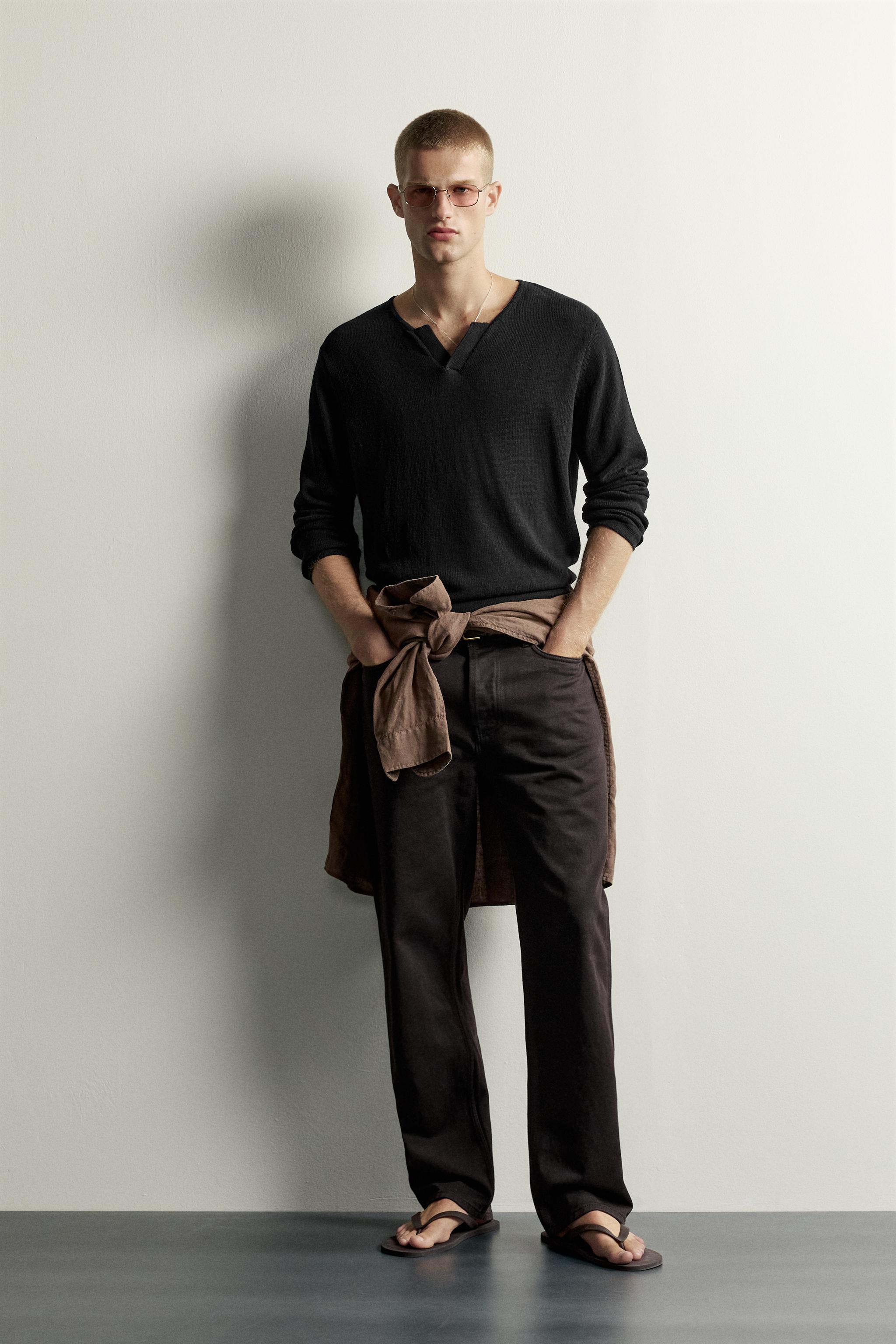 COTTON-LINEN KNIT T-SHIRT